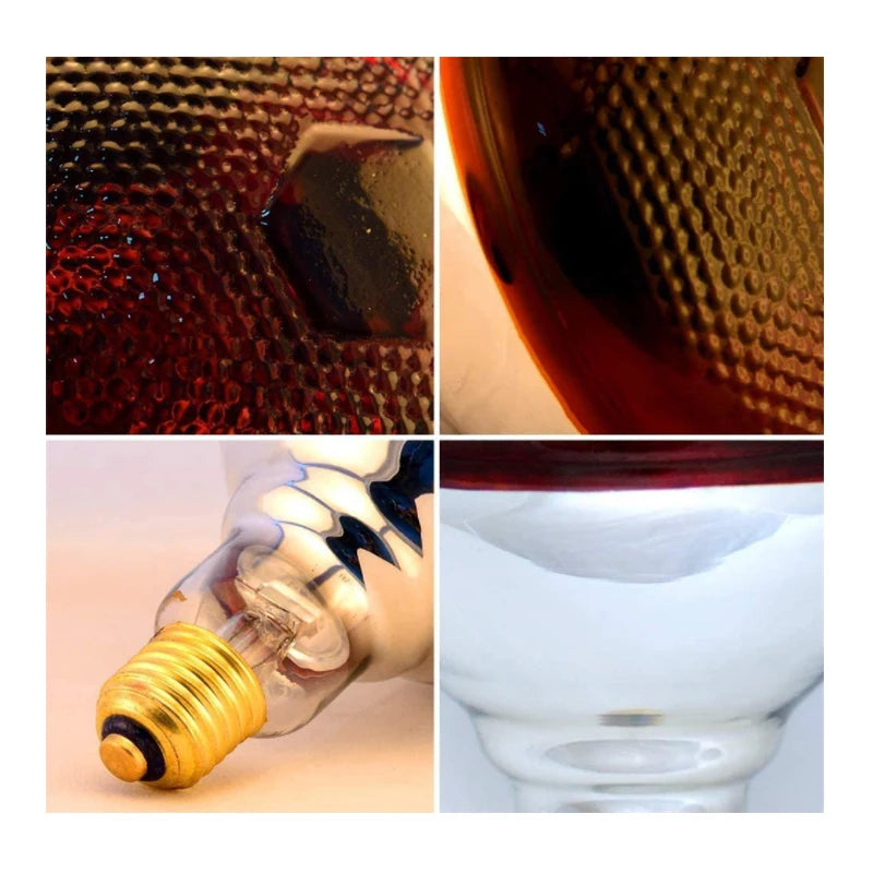 BBD 2pc Quartz Thickened Red Practical Agricultural Heating Infrared Lamp par38 Chicks, Piglets and Pets E27 100W to 275W