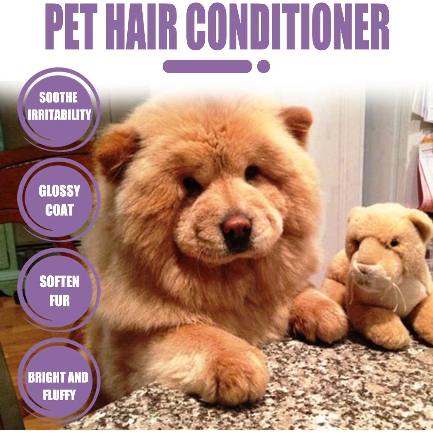 50ml Non-Knotted Pet Hair Care Cream Moisturizes Care Conditioner Dry Skin Pet Hair Conditioner for Pet Fur Hair Dogs