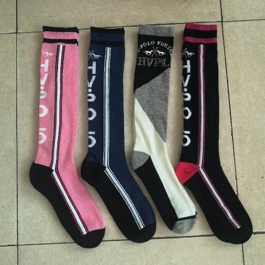 Special equestrian socks men and women Knight long socks random delivery blue series Knight long socks