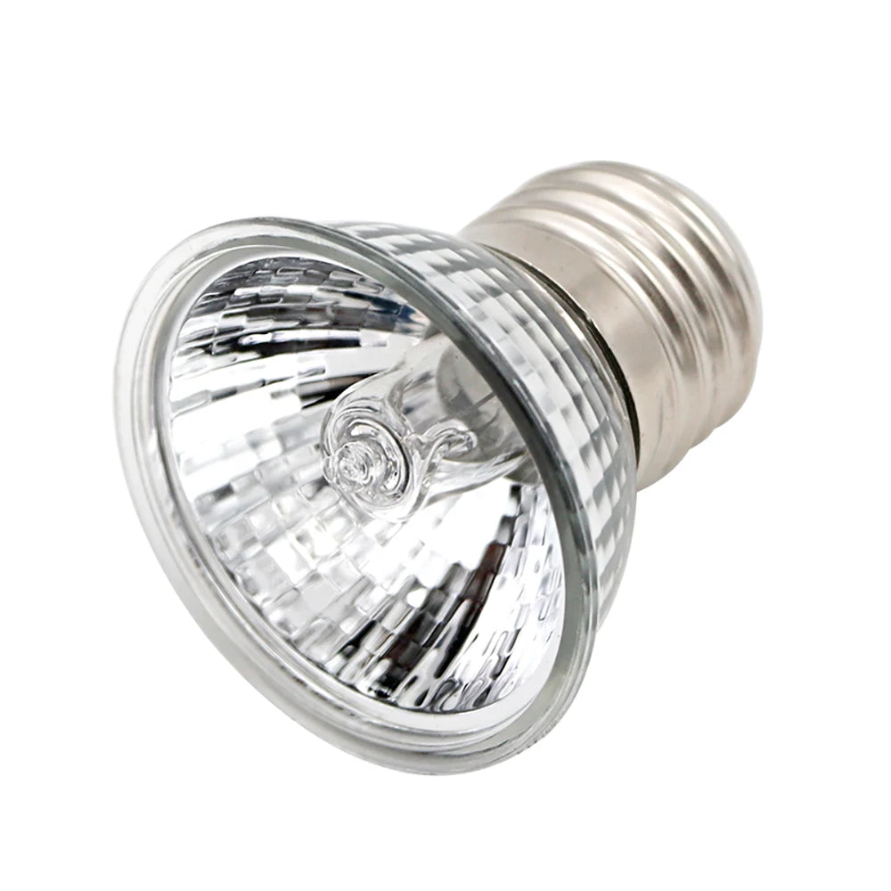 Reptile Heat Lamp Bulb Dimmable With Clip-on Dimmable UVA UVB Turtle Tortoises Basking Lights Timing Pet Amphibians Lizards Heating Bulb