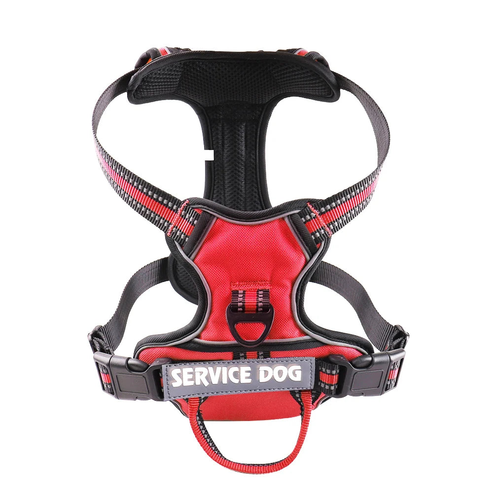 Nylon Dog Harness Vest Reflective Dog Harness Personalized Breathable Adjustable Pet Harness Leash For Small Medium Large Dogs