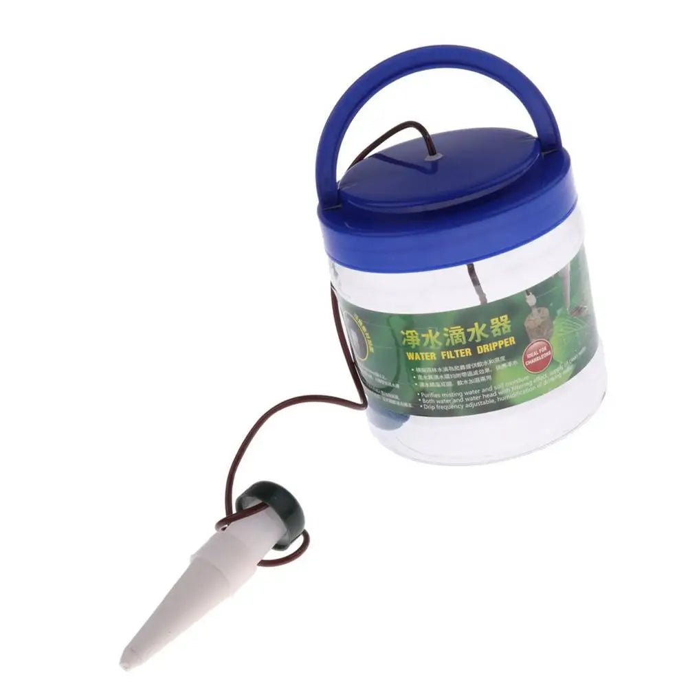 Chameleon Water Drinker Rainforest Cylinder Reptile Humidifier Flower Automatic Watering Sprinkler