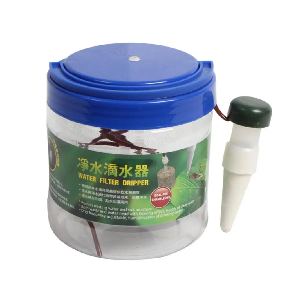 Chameleon Water Drinker Rainforest Cylinder Reptile Humidifier Flower Automatic Watering Sprinkler