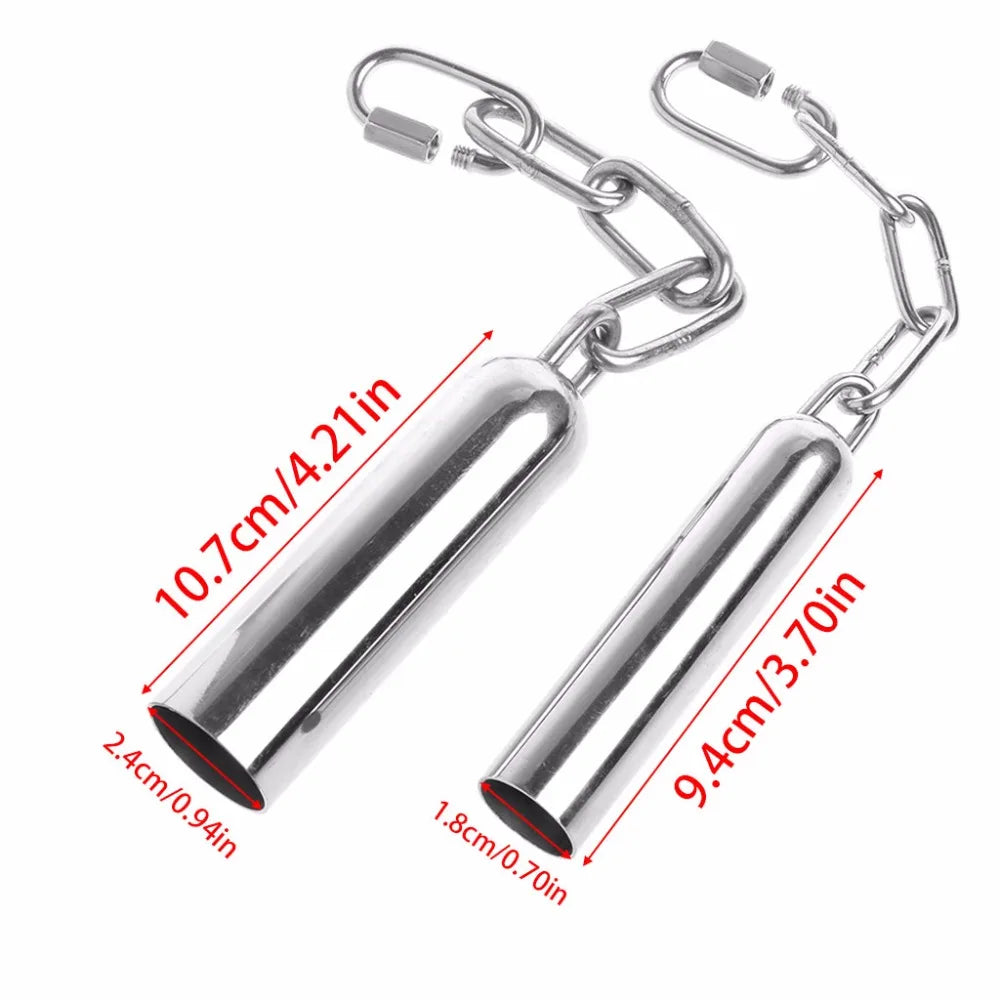 Pet Bird Stainless Steel Bell Toys Chew Parrot Hanging Swing Cockatiel Parakeet