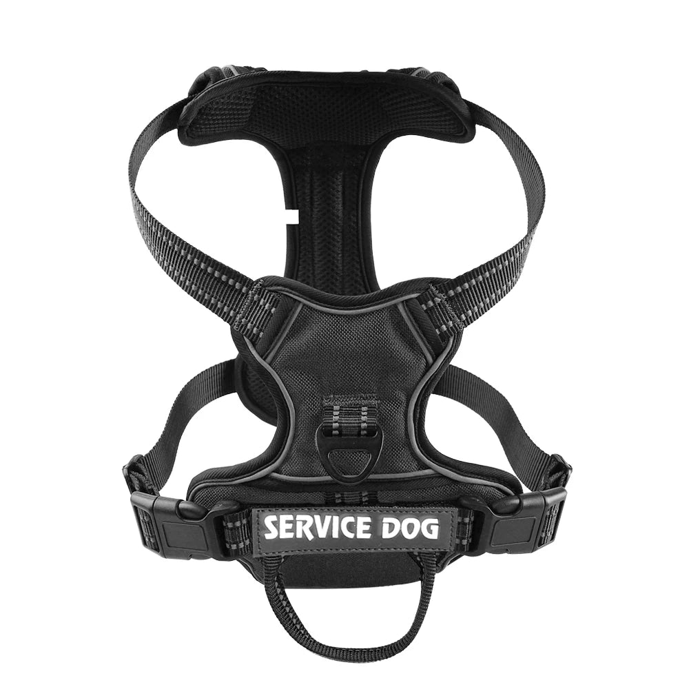 Nylon Dog Harness Vest Reflective Dog Harness Personalized Breathable Adjustable Pet Harness Leash For Small Medium Large Dogs