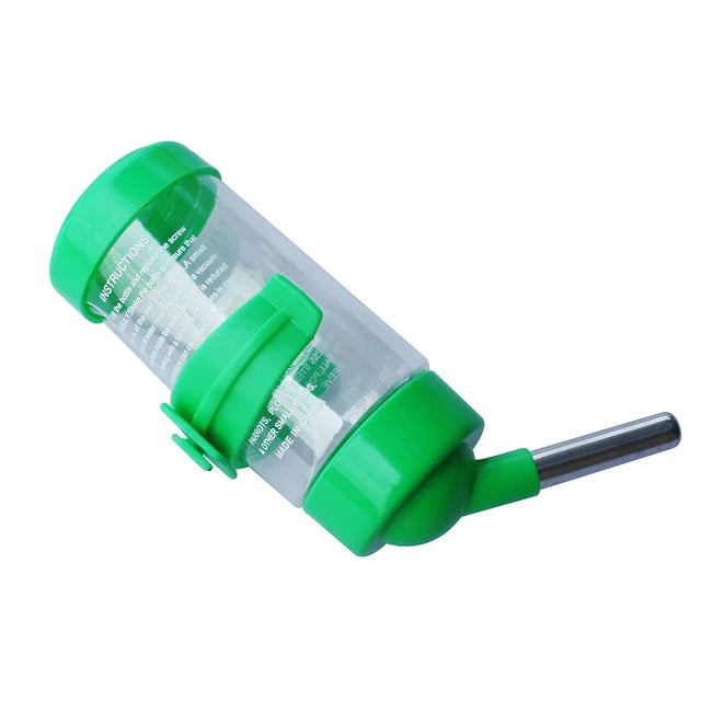 Plastic Hamster Drinker Water Bottle Dispenser Hanging Pet Dog Guinea Pig Squirrel Rabbit Drinking Head Pipe Fountain