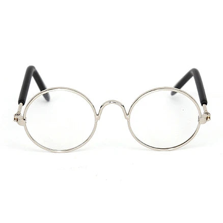 Cute Vintage Round Cat Sunglasses Pet Photos Props Reflection Eyewear Glasses for Cats Small Dog Pet Dog Cat Accessories