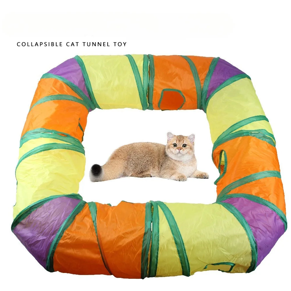 Can Be Freely Spliced Together Cat Rainbow Tunnel L-shaped Channel Can Be Folded Stored Rested Played and Universal Toy