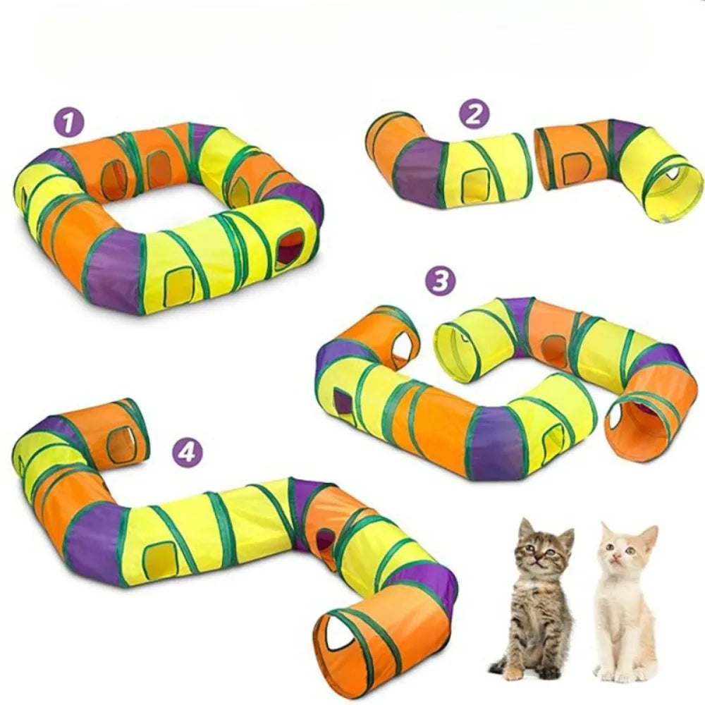 Can Be Freely Spliced Together Cat Rainbow Tunnel L-shaped Channel Can Be Folded Stored Rested Played and Universal Toy