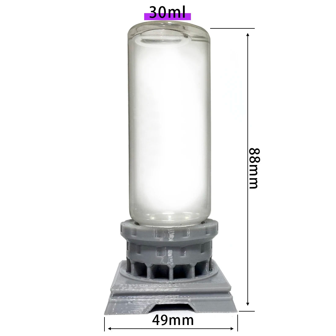 AntsKeeper Glass Waterer Feeder for Anthill Ant Nest Farms, Prevents Drowning, Honey Sugar Water Can be Fed Directly, 1ml - 30ml