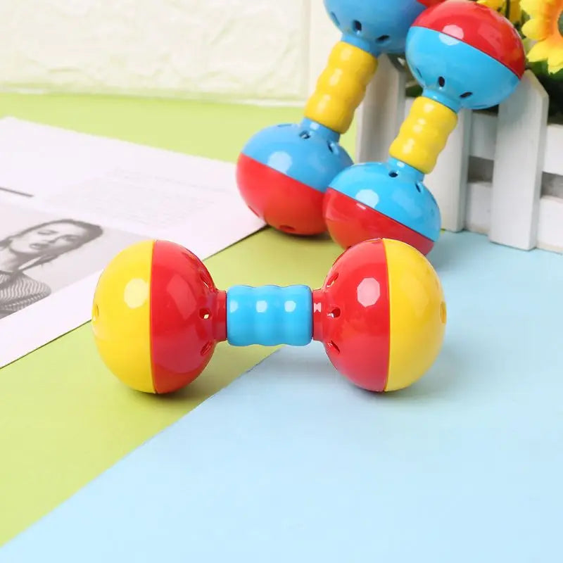Bird Colorful Plastics Interactive Dual Balls Parrot Toy for African Greys Cockatoo Small Medium Parrots
