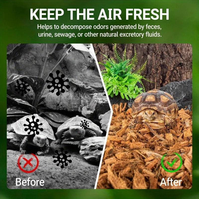 Turtle Natural Coconut Chip Reptiles Bedding Compressed Coco Husk Chips Terrarium Substrate Snake Gecko Lizard Bearded Dragon Frogs
