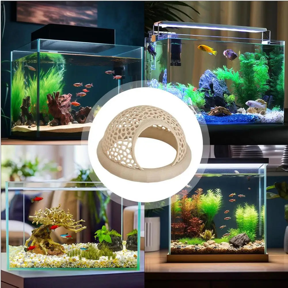 Betta Cave Floating Betta Shrimp Aquarium Hammock Safe Resting Fish Tank Decorations Feeding Breeding House
