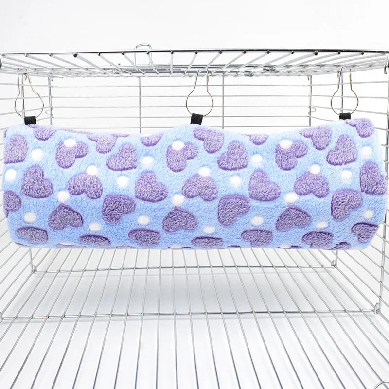 Hamster Tunnel Hammock Warm Sugar Glider Bed for Small Animal Ferret Squirrel Swing Nest Plush Tunnel Guinea Pig Accessories