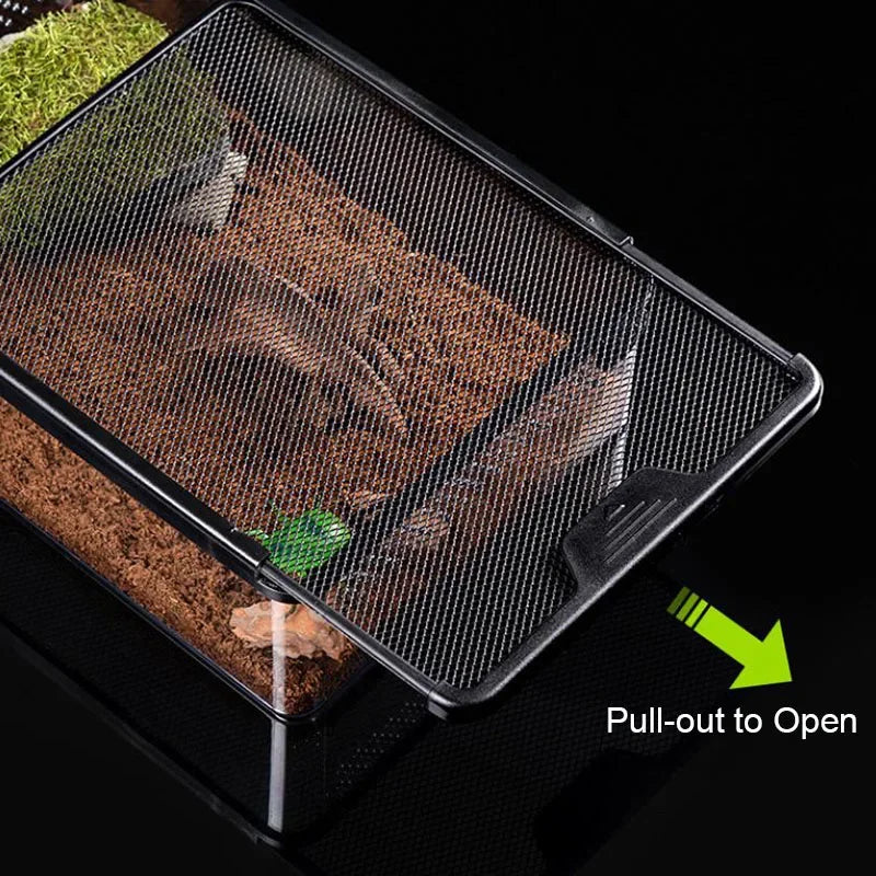 Transparent Reptile Pet Breeding Box Crawling Pet Feeding Box Lizard Silkworm Scorpion Beetle Insect Box Pet House Acrylic Cage