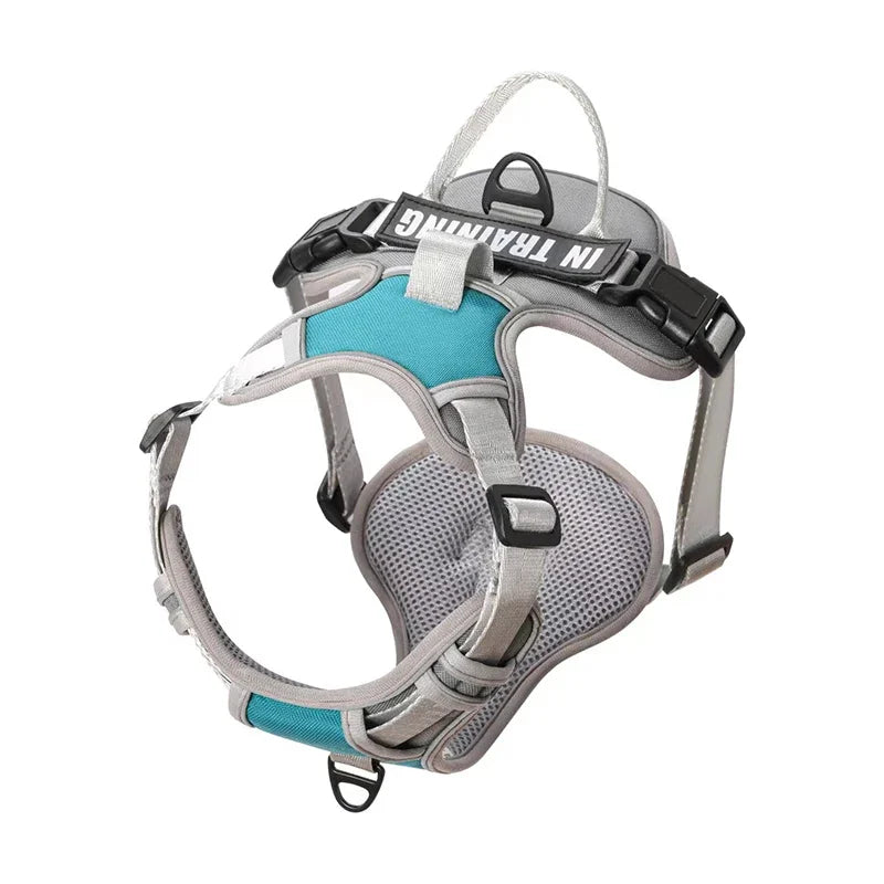 Nylon Dog Harness Vest Reflective Dog Harness Personalized Breathable Adjustable Pet Harness Leash For Small Medium Large Dogs