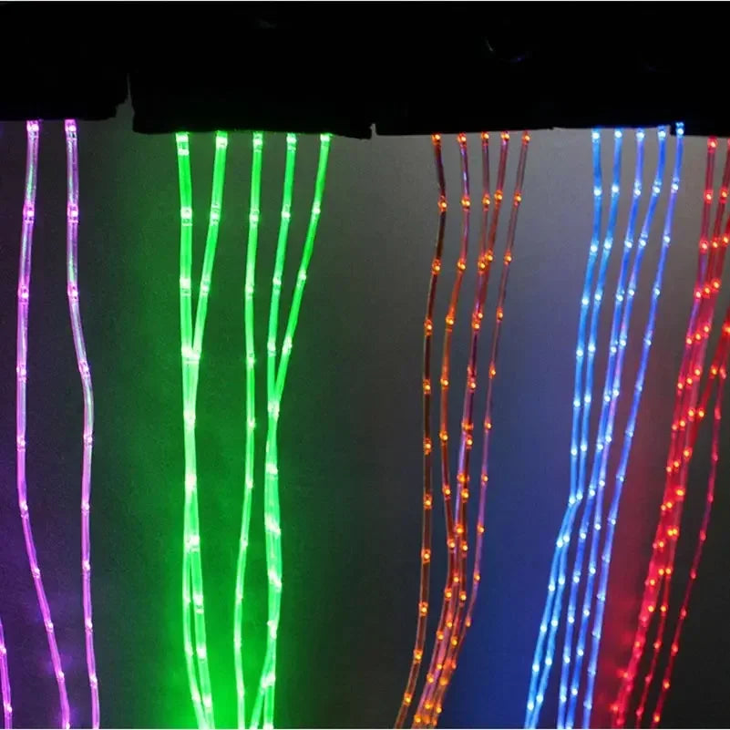 100 CM Long Rechargeable LED Horse Riding Tails Decoration Luminous Tubes Horses Riding Equestrian Saddle Halters Horse Care Product Safe night riding