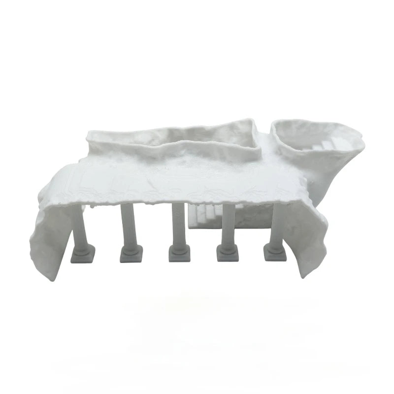Fish Tank Cave Aqua scaping, Artificial Roman Column Basement Palace, Fish and Shrimp Hiding House, Fish & Aquatic Pet Supplies