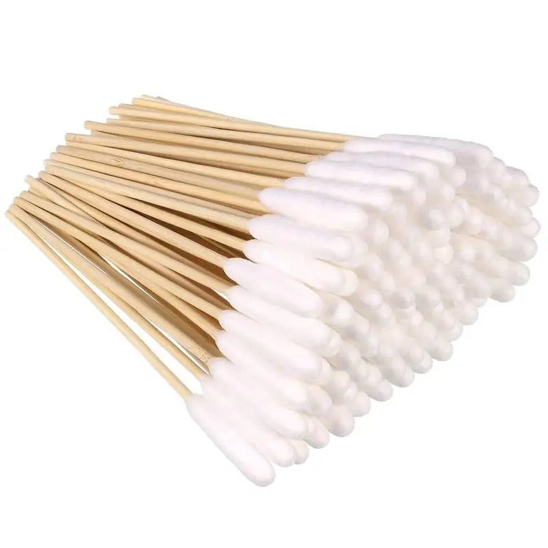 100Pcs Pet Ear Cleaner Cotton Buds Animal Ear Cleaner Big Cotton Swab Sticks Cotton Buds For Cat Dog Ear Wax Removal