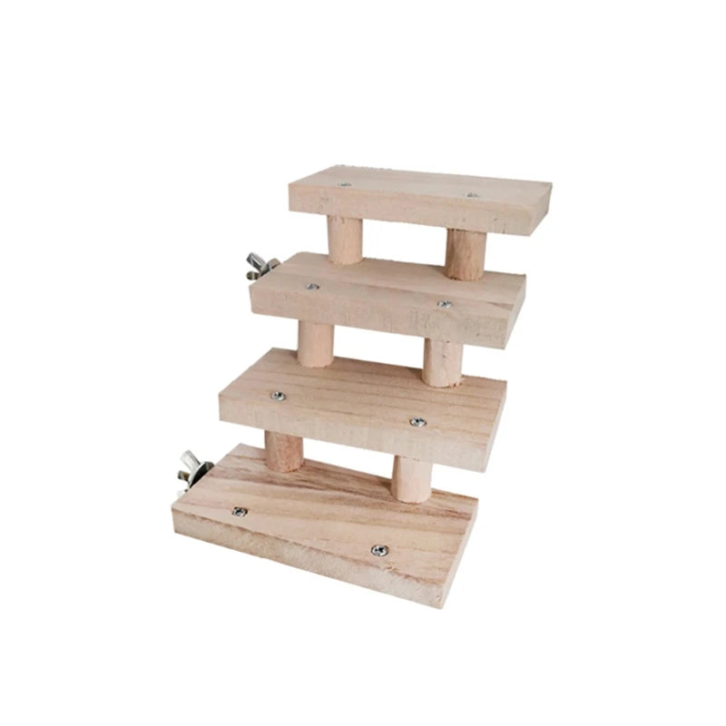 Ferret Hamster Small Animals Parrot Perch Climbing Stairs Exercise Toys Ladder Bridge Hamster Chew