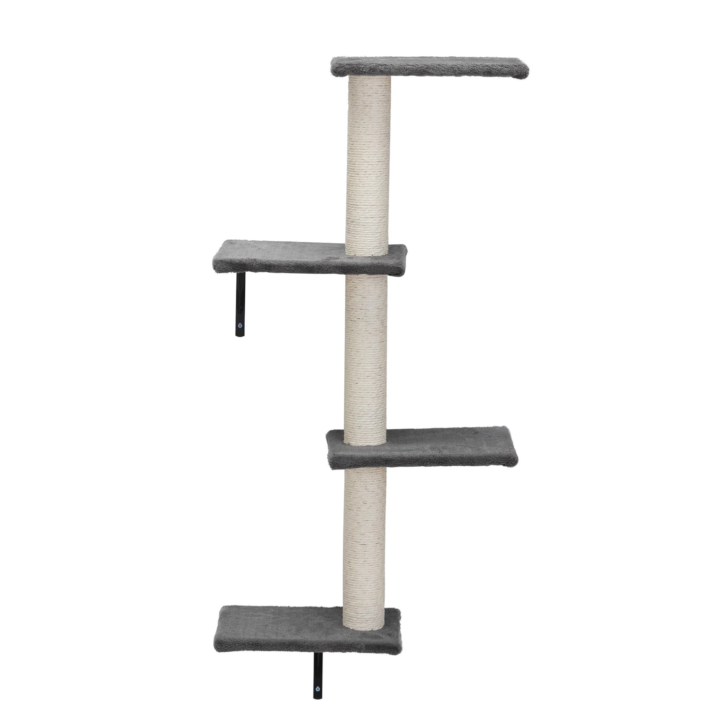 5 Pcs Wall Mounted Cat Climber Set Floating Cat Shelves and Perches Cat Activity Tree with Scratching Posts Scratching Posts Wall Mounted