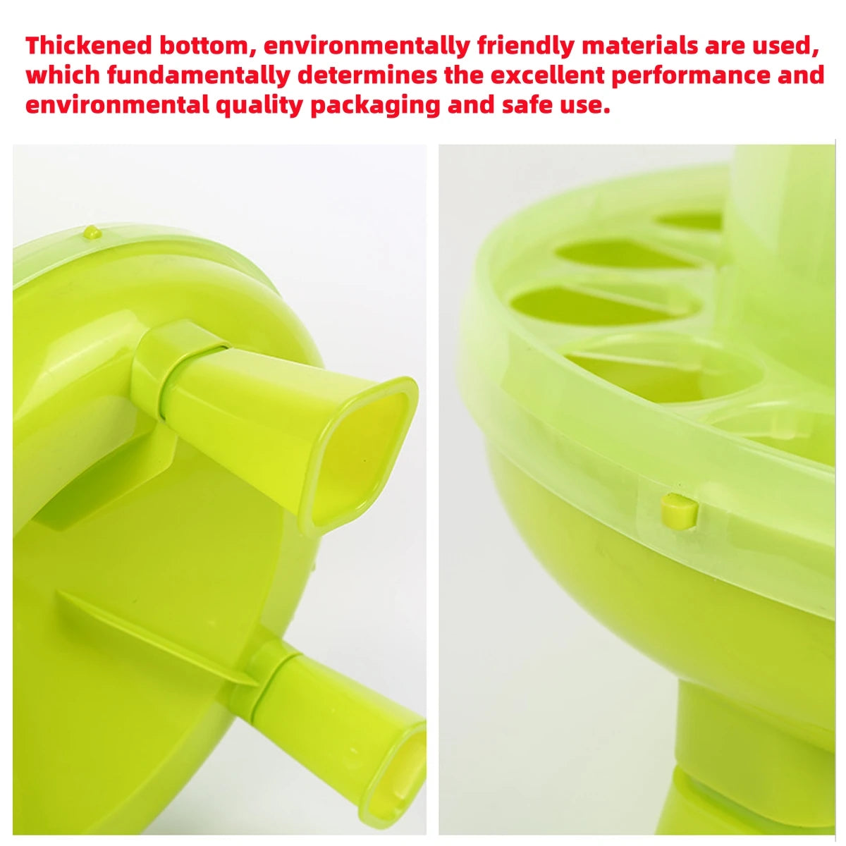 Thickened Net Feed Bucket with Feet Light Green 2kg/4kg Chicken Duck Goose Automatic Feed Bucket Anti-Spill Pigeon Trough 1Pc
