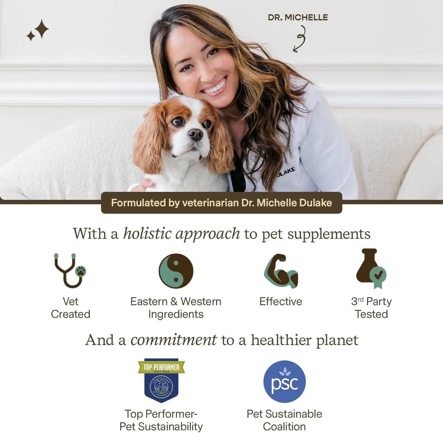 Turkey Tail Mushroom Supplement for Dogs & Cats - Vet Created - for Cognition & Immune System – Organic