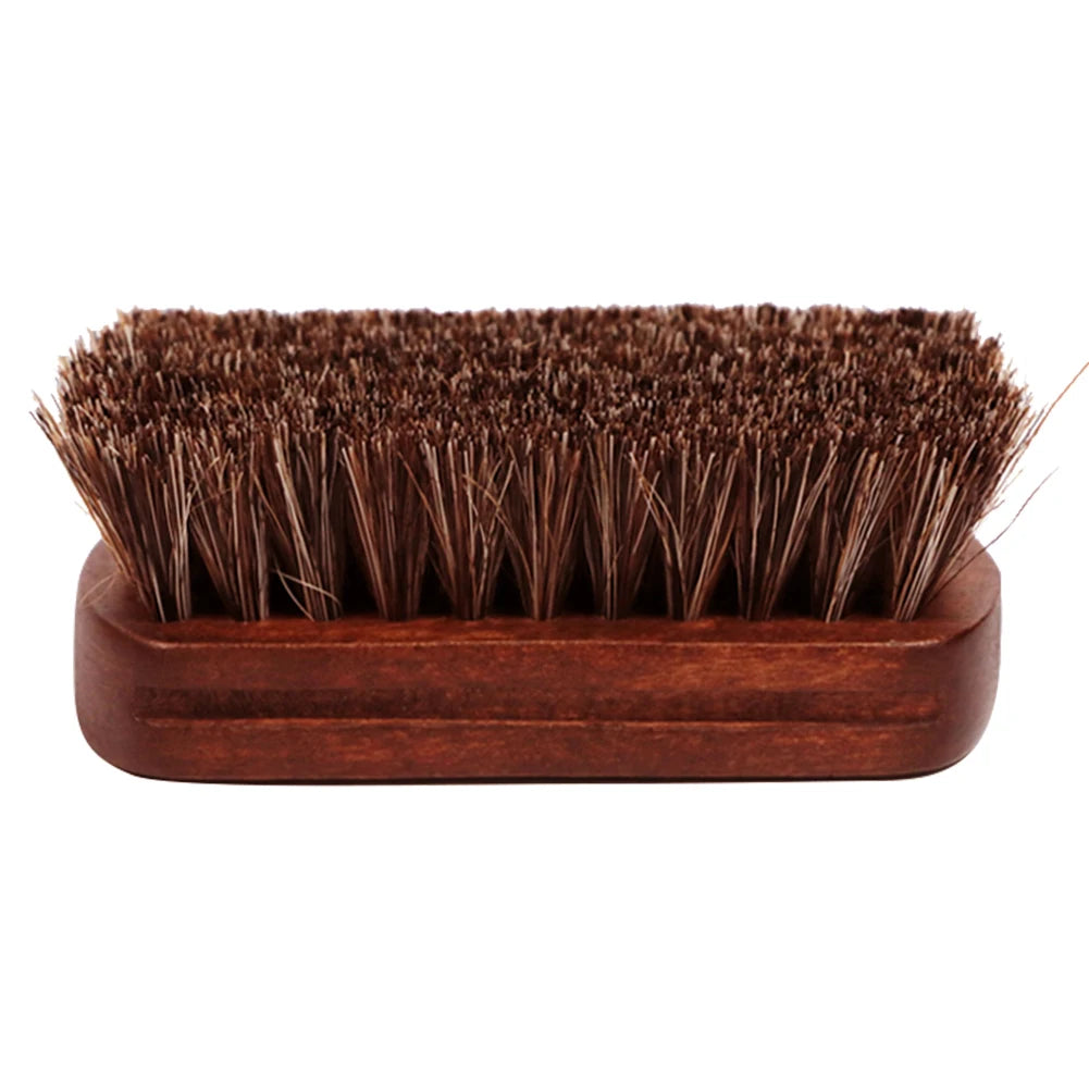 Horse Hair Leather Textile Cleaning Brush for Apparel Accessories Shine Polishing Brush Saddles etc Auto Wash