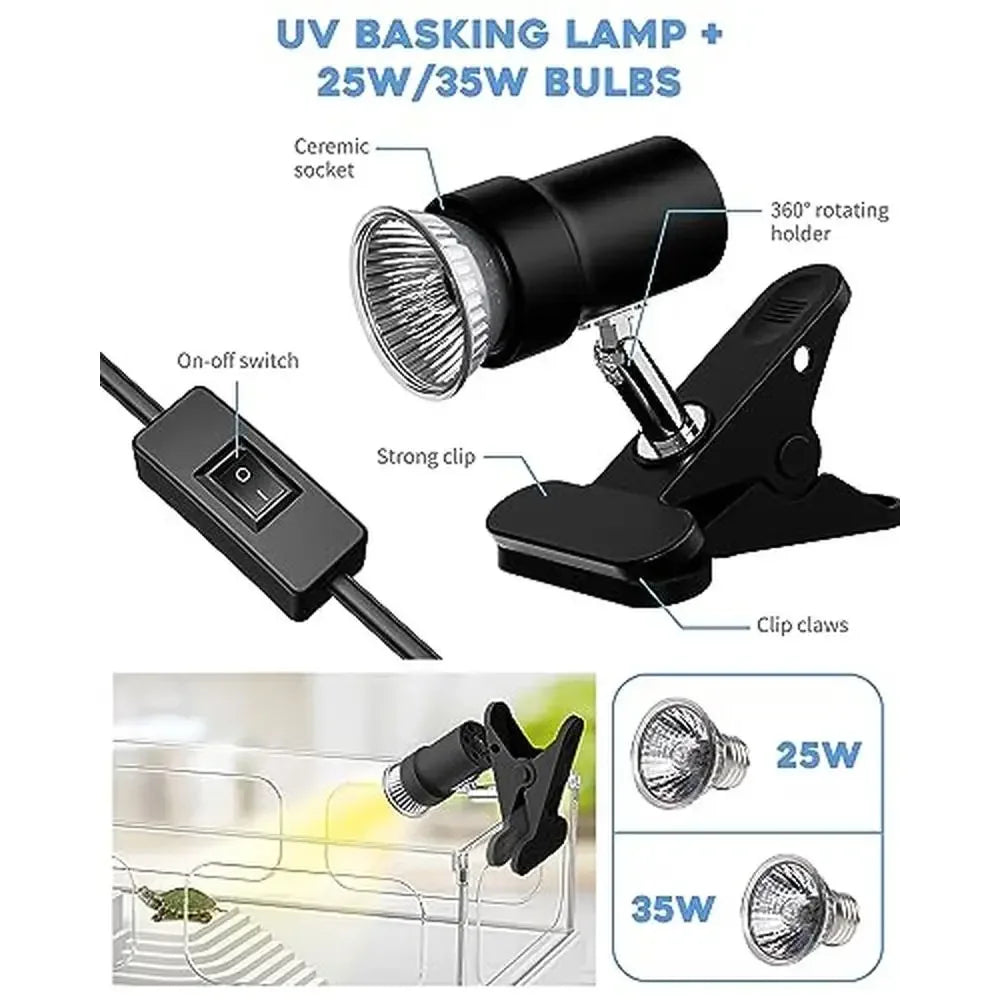 Acrylic Turtle Tank Starter Kit Tank Light Filter Basking Platform Small Tank Kit with Bottom Drainage Multi-Function