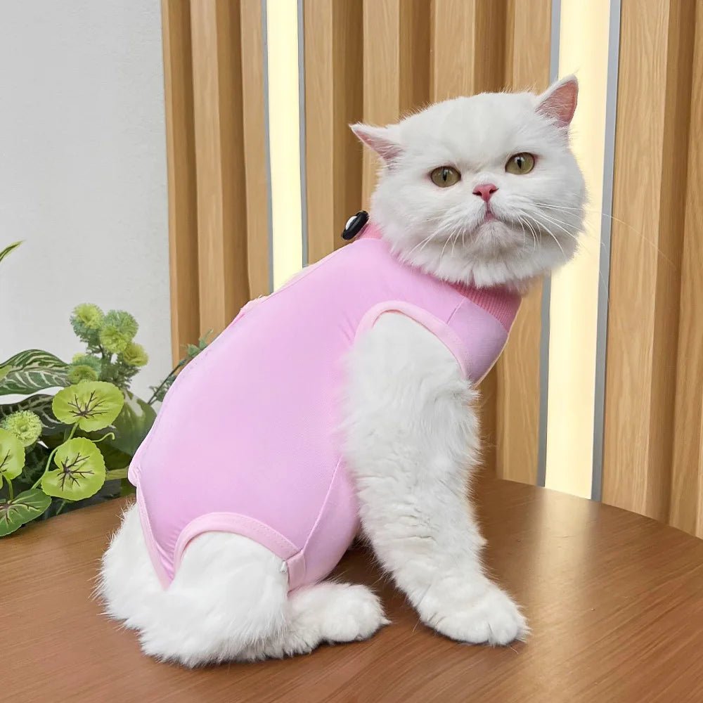 Cats Surgery Recovery Suit for Small Medium Dog Cat Vest Pet Shirt Soft Pajamas After Surgery Wear Recovery Clothes Anti Licking