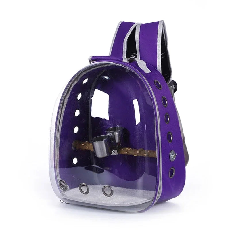 Bird Parrot Backpack Carrier Bubble Bag Small Dog Cat Space Capsule Pet Carrier for Hiking Outing Backpack Pet Bird Supplies