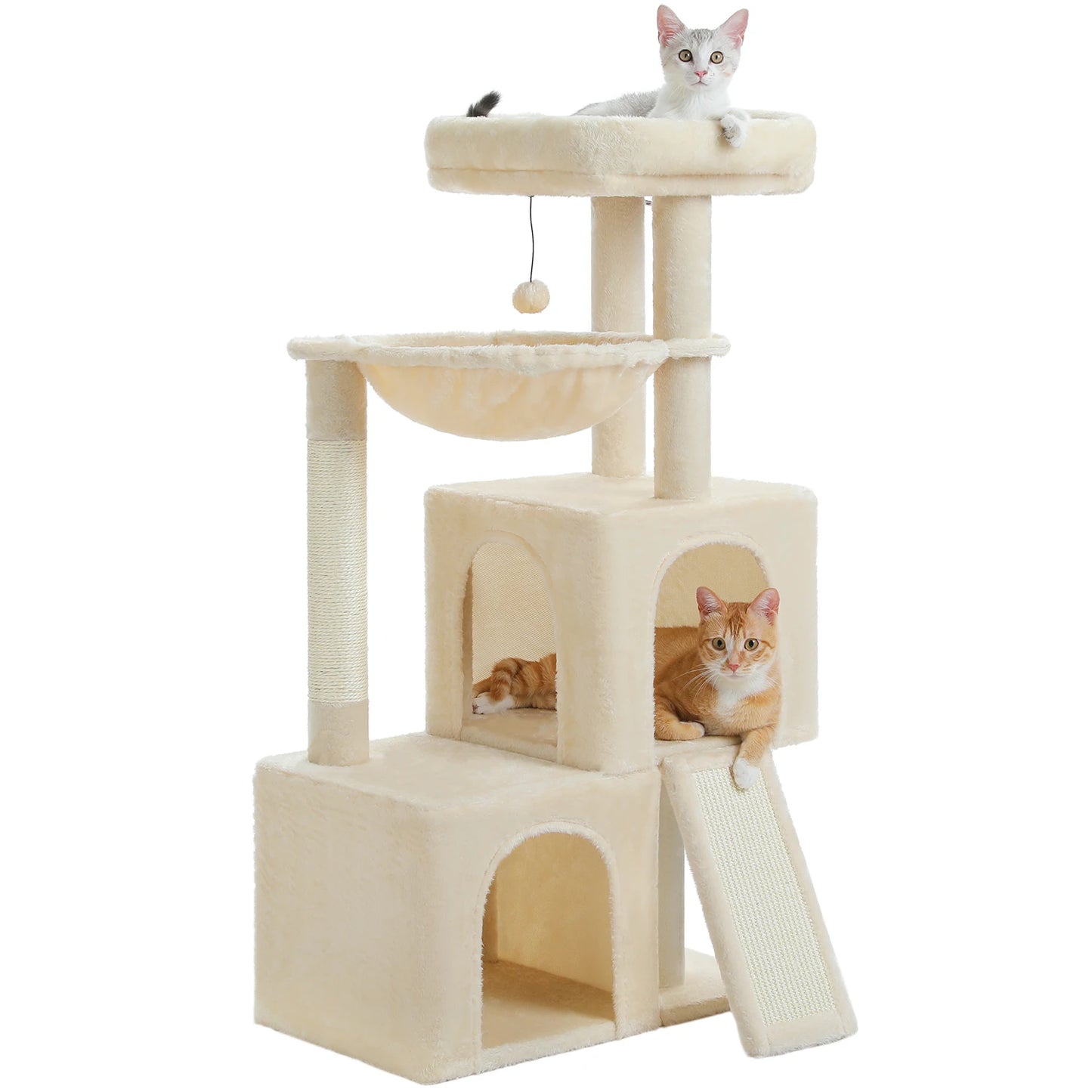 Large Cat Tree for Indoor Cats Multi-Level Cat Tower with Spacious Condos Sisal Scratching Pad Kitten House Accessories Cat Toys
