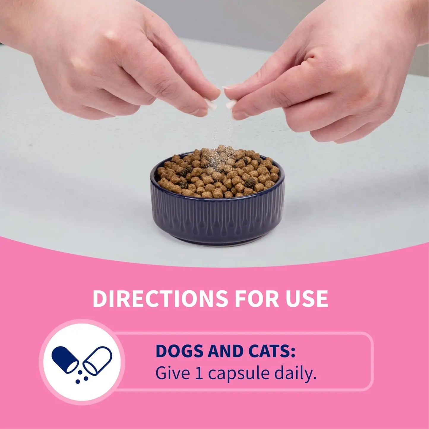 80 Count Proviable Digestive Health Supplement Multi-Strain Probiotics for Cats and Dogs - with 7 Strains of Bacteria