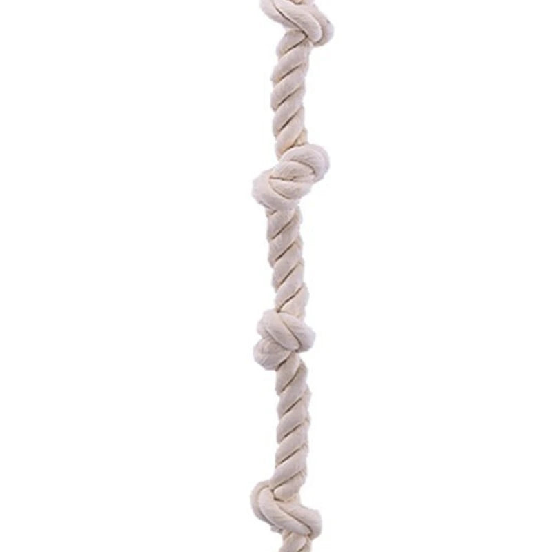 Hanging Cotton Rope Swing Cage with Knots, Parrot Climbing Toy, Boredom Breaker for Budgies