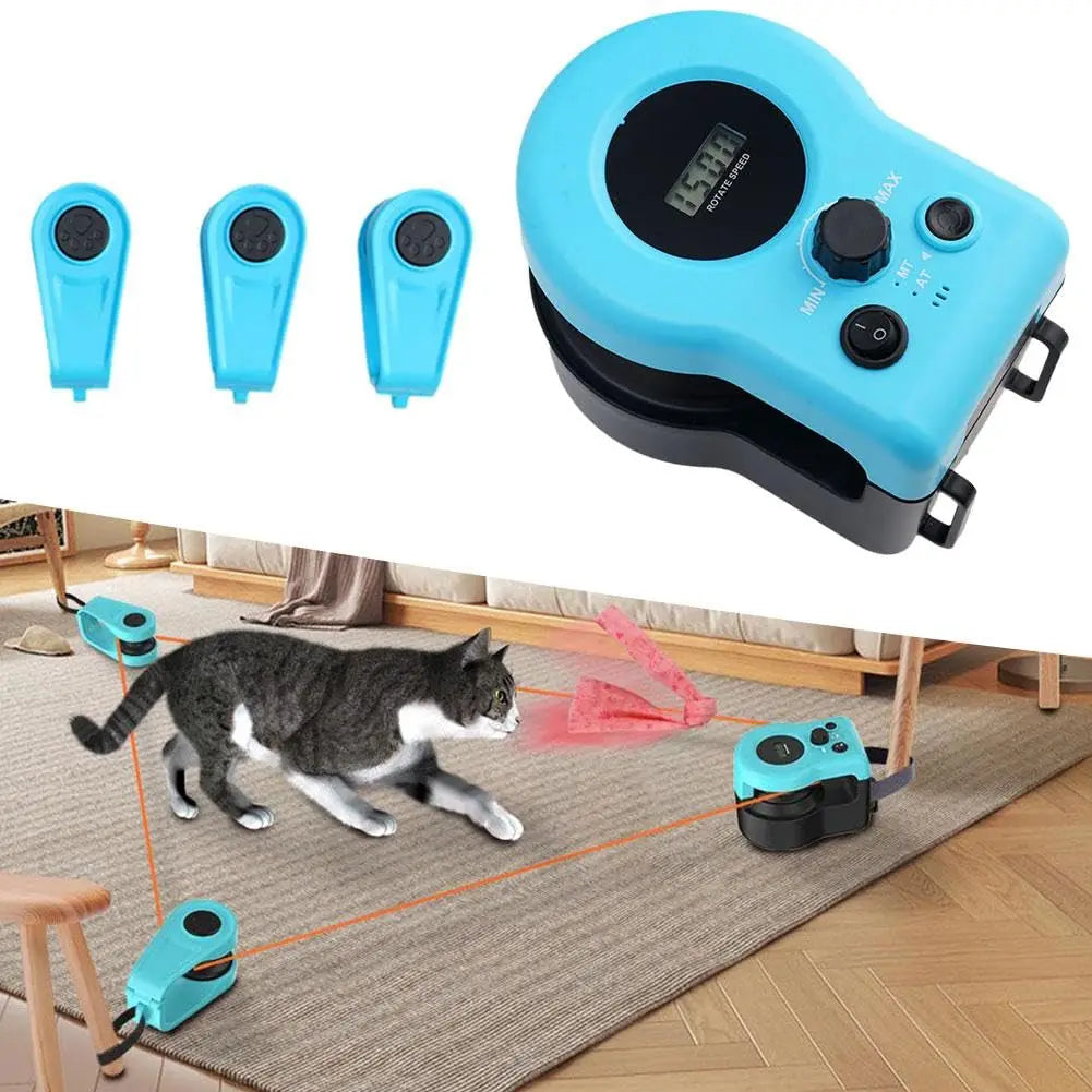 Cat Running Wheel Interactive Cat Toy, Cat Wheel Exerciser Cat Running Treadmill for Indoor Adjustable Speed Simulated Interactive