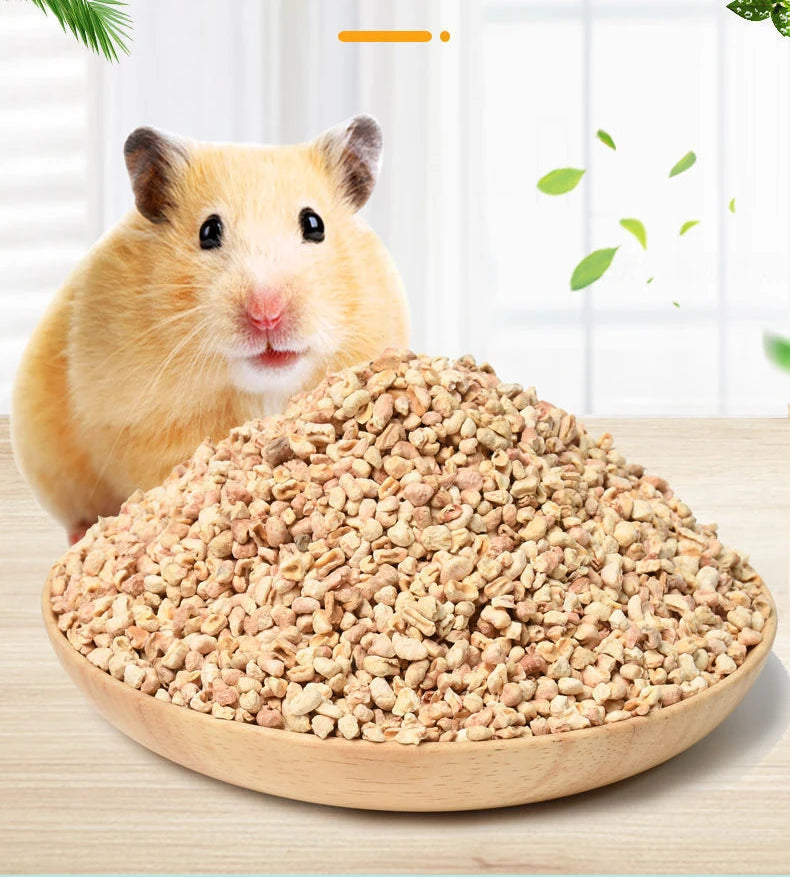 500g Natural Edible Corn Cob Hamster Bedding Toilet Supplies Deodorant Sawdust Hedgehog Chinchilla Winter Warm Cage House Filler