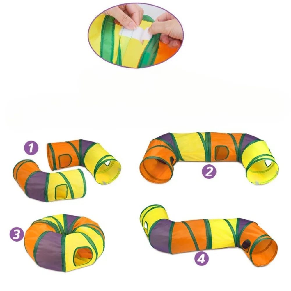 Can Be Freely Spliced Together Cat Rainbow Tunnel L-shaped Channel Can Be Folded Stored Rested Played and Universal Toy