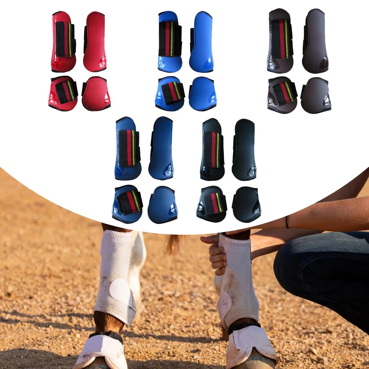 4Pcs Horse Tendon Boots Protection Gear Professional Comfortable Leg Boots