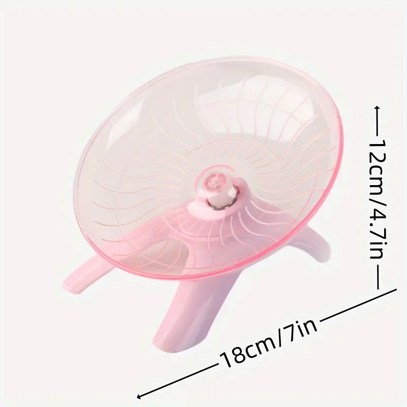 Silent Hamster Running Wheel Quiet Exercise Saucer for Small Pets Durable Non-Slip Rotating Disc for Hamsters Mice Hedgehogs, Gerbils, , Guinea Pigs, Rats , Parrots