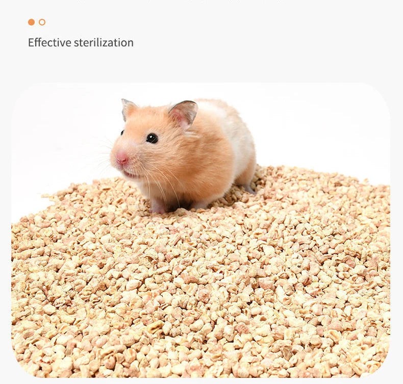 500g Natural Edible Corn Cob Hamster Bedding Toilet Supplies Deodorant Sawdust Hedgehog Chinchilla Winter Warm Cage House Filler