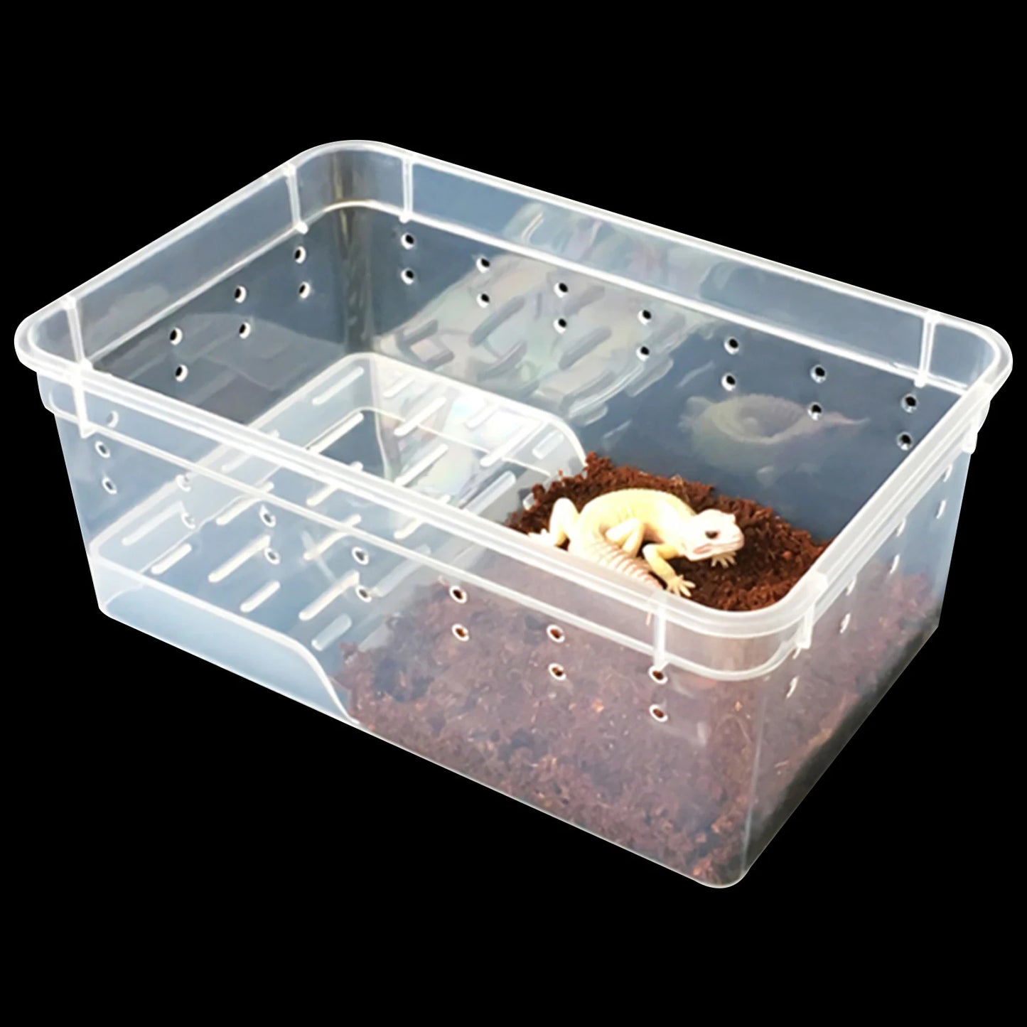 Reptile Breeding Cabinet with 8 Clear Boxes, 25W Heating Pad, Thermometer, for Spiders, Lizards & Small Reptiles, Space-Saving