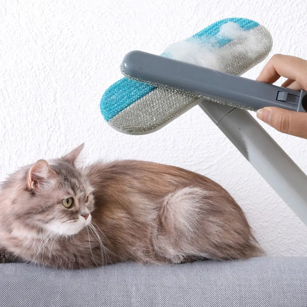 3 in 1 Pet Hair Remover Brush Long Handle Cleaning Brush Pet Fur Cleaning Tool Cat Dog Hair Remover Brush Pet Supplies