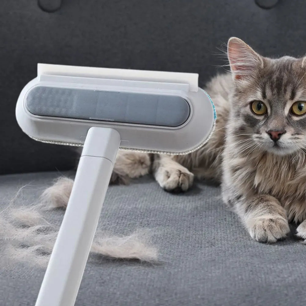 3 in 1 Pet Hair Remover Brush Long Handle Cleaning Brush Pet Fur Cleaning Tool Cat Dog Hair Remover Brush Pet Supplies
