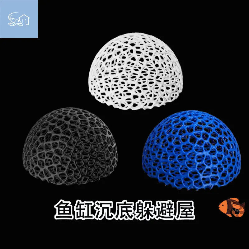 3D Printed Hiding Cave Shelter Ornaments for Small Fish Shrimp To Breed, Play and Rest, Fish Tank Accessories Aquarium Decoration