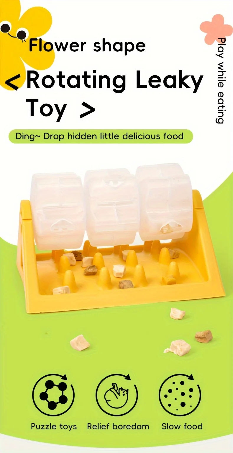 Interactive Dog Food Dispenser Toy - Puzzle Feeder with Leak-Proof Design, Slow-Feeding Design & Durable PP Material for Dogs