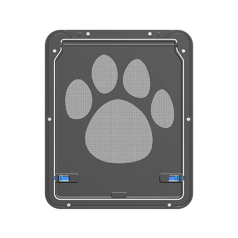 4-Way Lockable Plastic Pet Big Dog Cat Door for Screen Window Safety Flap Gates Pet Tunnel Dog Fence Free Access Door for Home