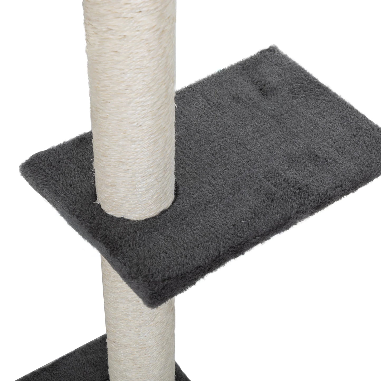 5 Pcs Wall Mounted Cat Climber Set Floating Cat Shelves and Perches Cat Activity Tree with Scratching Posts Scratching Posts Wall Mounted