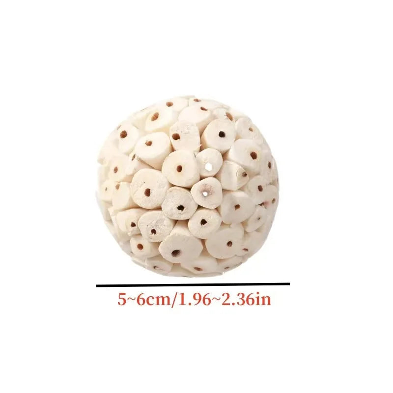 Parrot Chewing Toy Ball Chew Shred Foraging Bird Cage Accessories for Parakeet Parrot Lovebird Budgies Conure Cockatiel