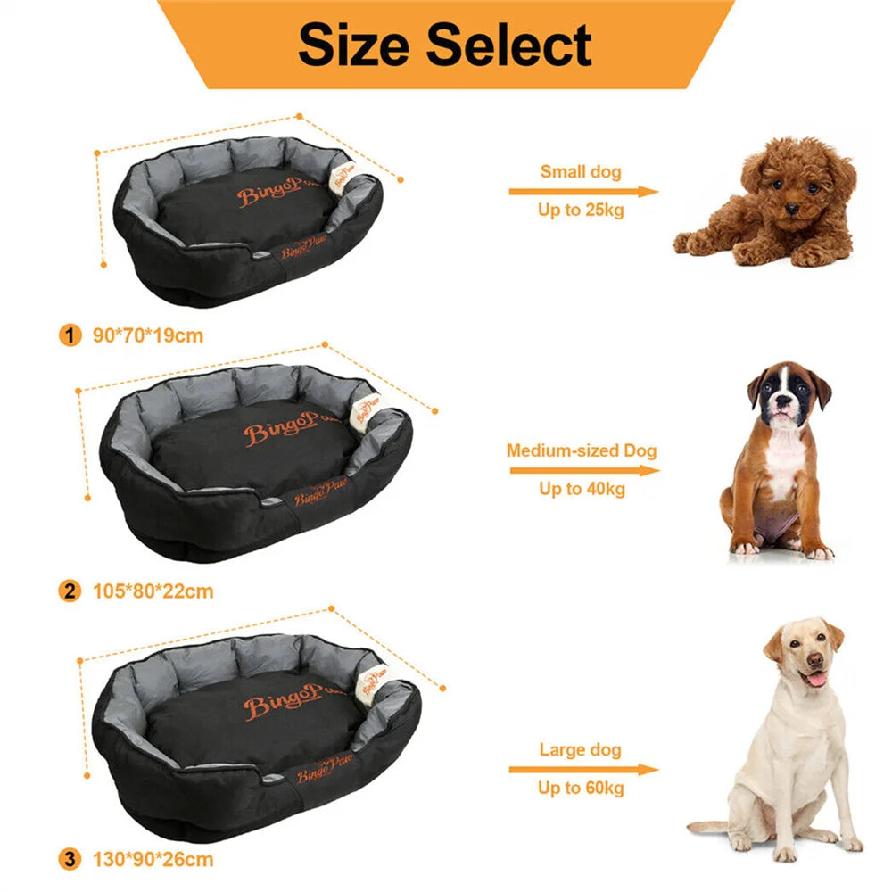 Waterproof XXL XL L Orthopedic Sofa Dog Bed Washable Basket Cushion Removable for Small Medium Large Dog