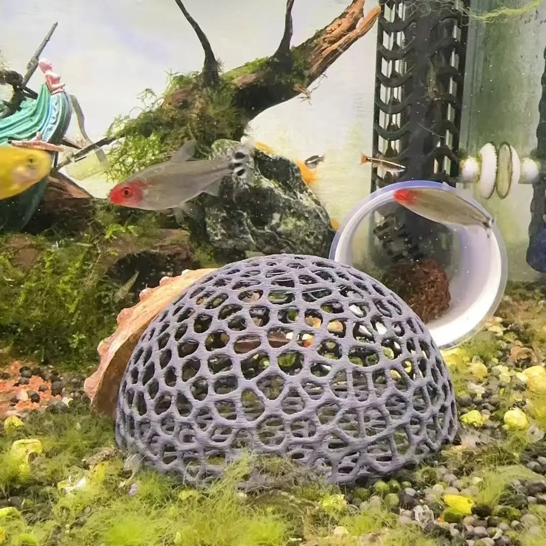 3D Printed Hiding Cave Shelter Ornaments for Small Fish Shrimp To Breed, Play and Rest, Fish Tank Accessories Aquarium Decoration